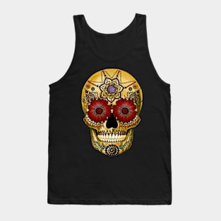 Day of the Dead Sugar Skull Tank Top